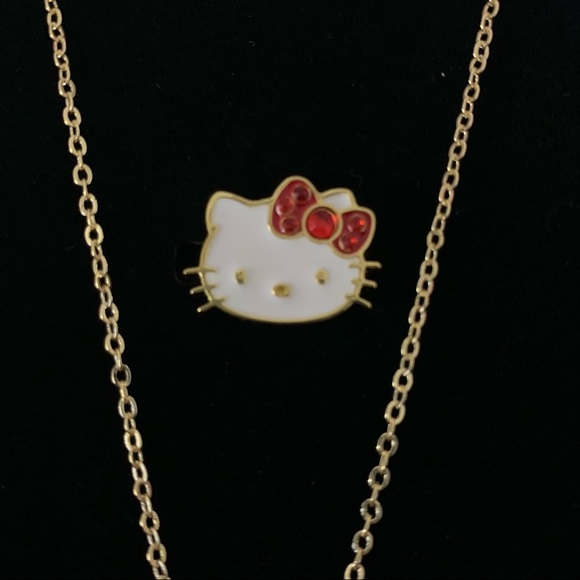 SOLD | ⭐️ Hello Kitty Necklace + Ring Set  ⭐️ - Picture 5 of 5